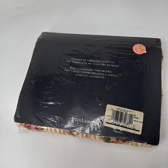 Vintage 90s RALPH LAUREN Sofia Floral Flat Sheet Queen 200Thread   NEW!!! 1993 - Picture 3 of 4